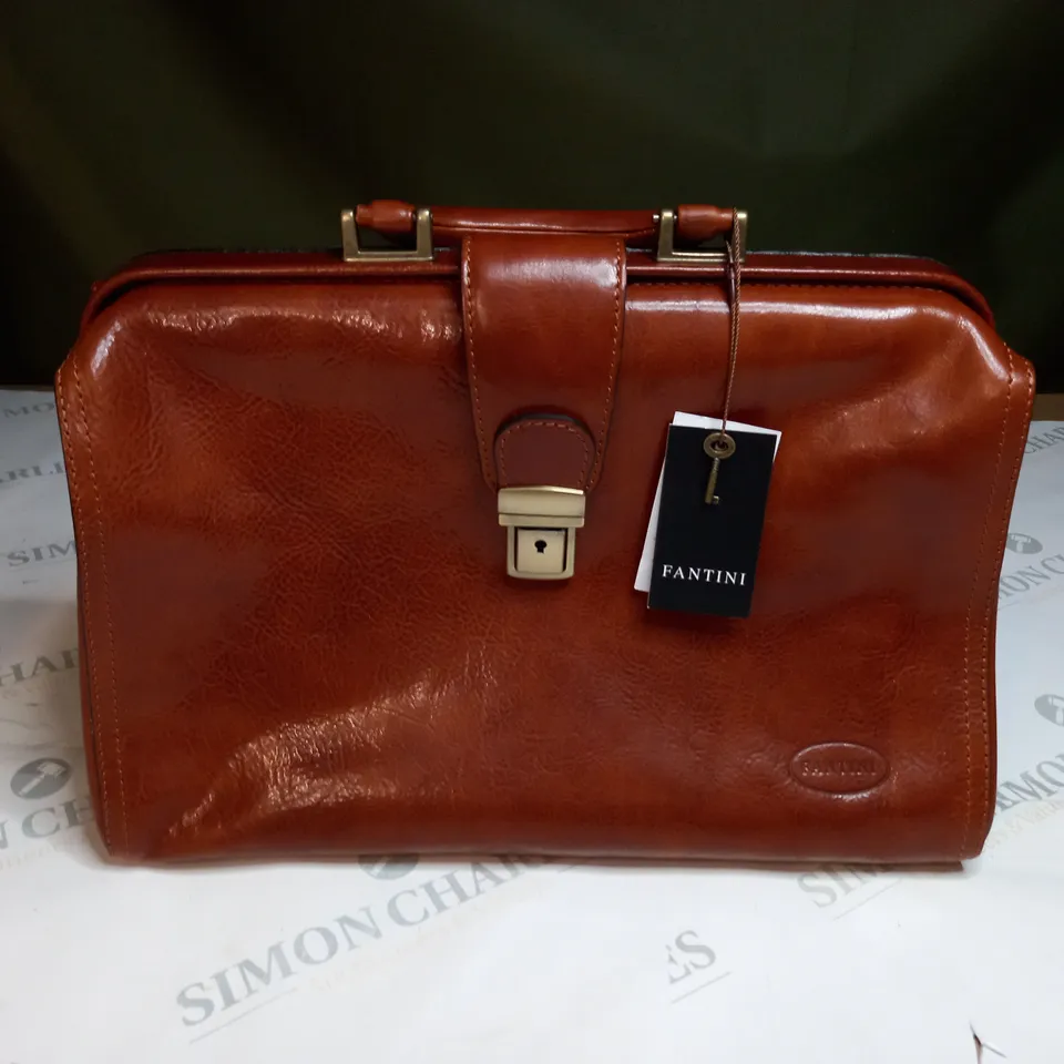 FANTINI BROWN LEATHER BAG