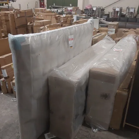 BAGGED DIVAN BED BASE AND HEADBOARD 180cm (3 PARTS)