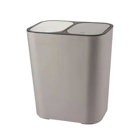 BOXED BOCK PLASTIC SWING TOP MULTI COMPARTMENT RUBBISH & RECYCLING BIN