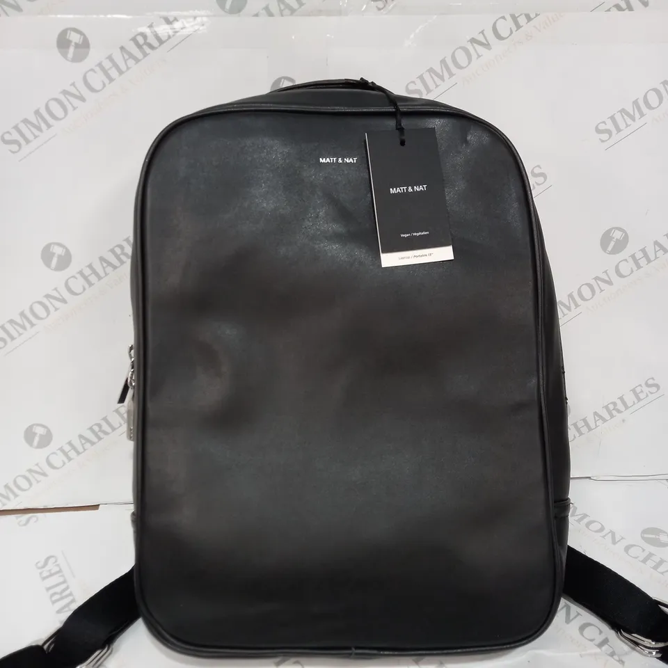 MATT & NAT LAPTOP BACKPACK IN BLACK