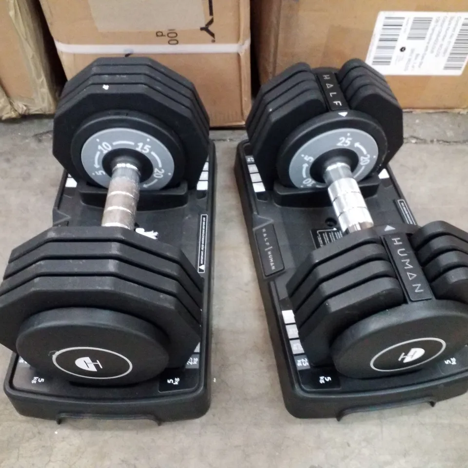 HALF HUMAN ADJUSTABLE DUMBBELLS (2X25KG)