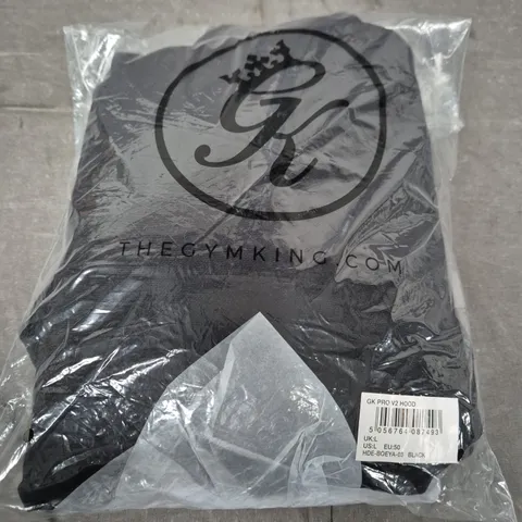 GYM KING GK PRO V2 HOOD – BLACK, UK L