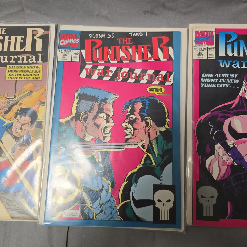 SEVEN ASSORTED MARVEL THE PUNISHER WAR JOURNAL COMICS 