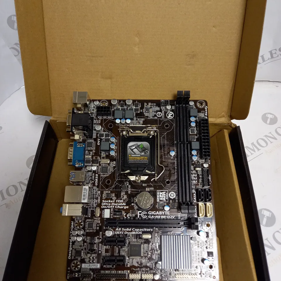 BOXED GIGABYTE GA-H81M-D2V MOTHERBOARD