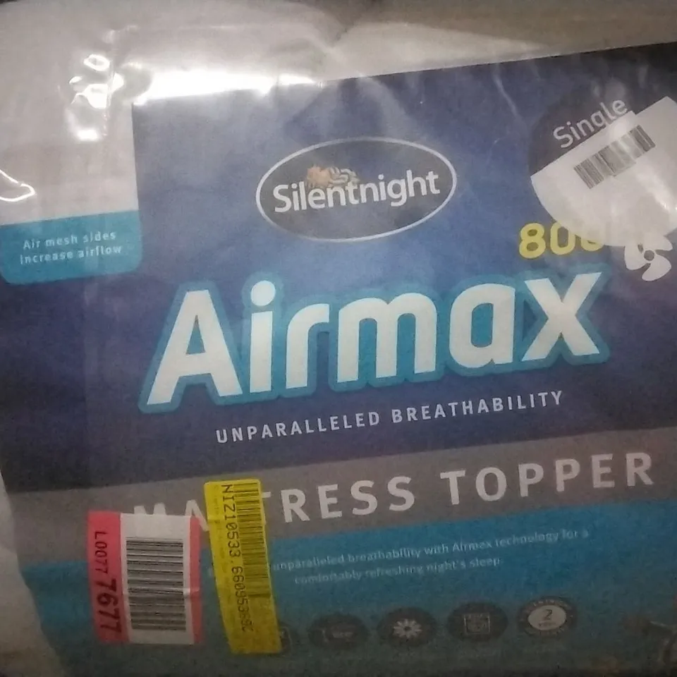 SILENTNIGHT AIRMAX 600 MATTRESS TOPPER - SINGLE