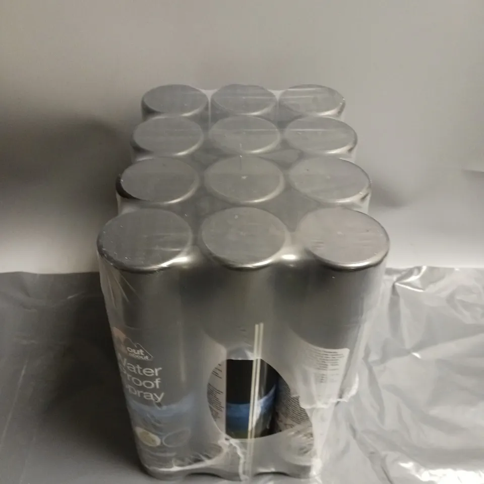 LOT OF 12 CANS OF WATERPROOF FABRIC PROTECTOR SPRAY 300ML PER CAN