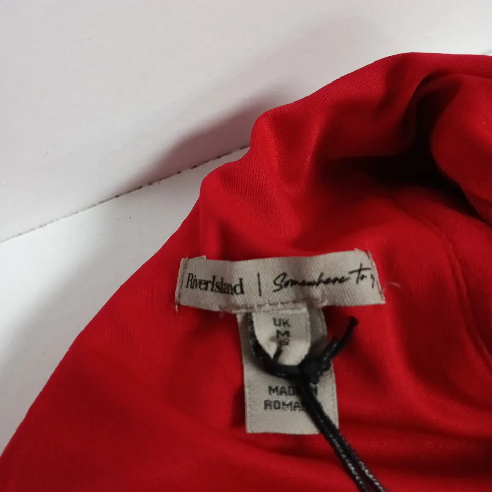 RIVER ISLAND RED DRESS – WOMEN’S, UK M