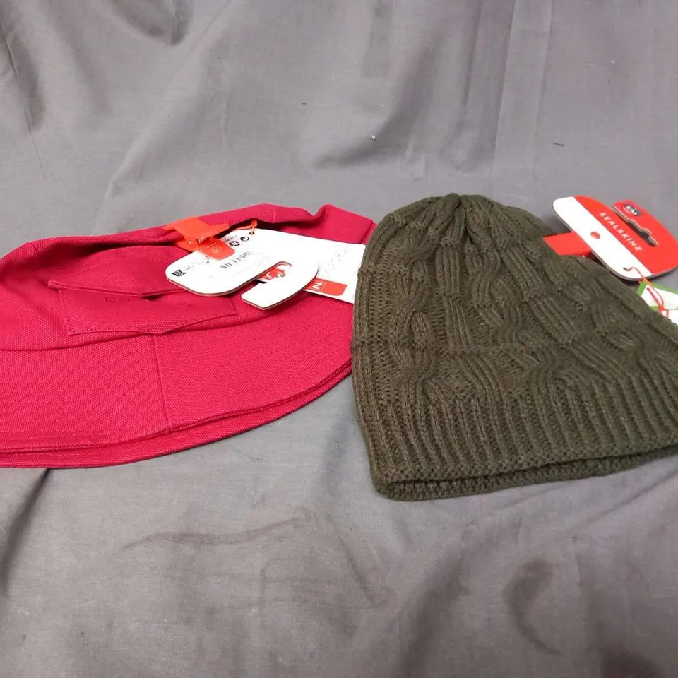 10 ASSORTED STANCE AND SEALSKINZ HATS