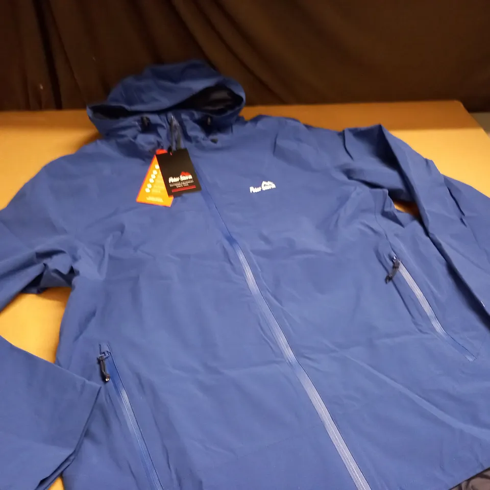 PETER STORM TWISTER STRETCH WATERPROOF JACKET IN BLUE - XL