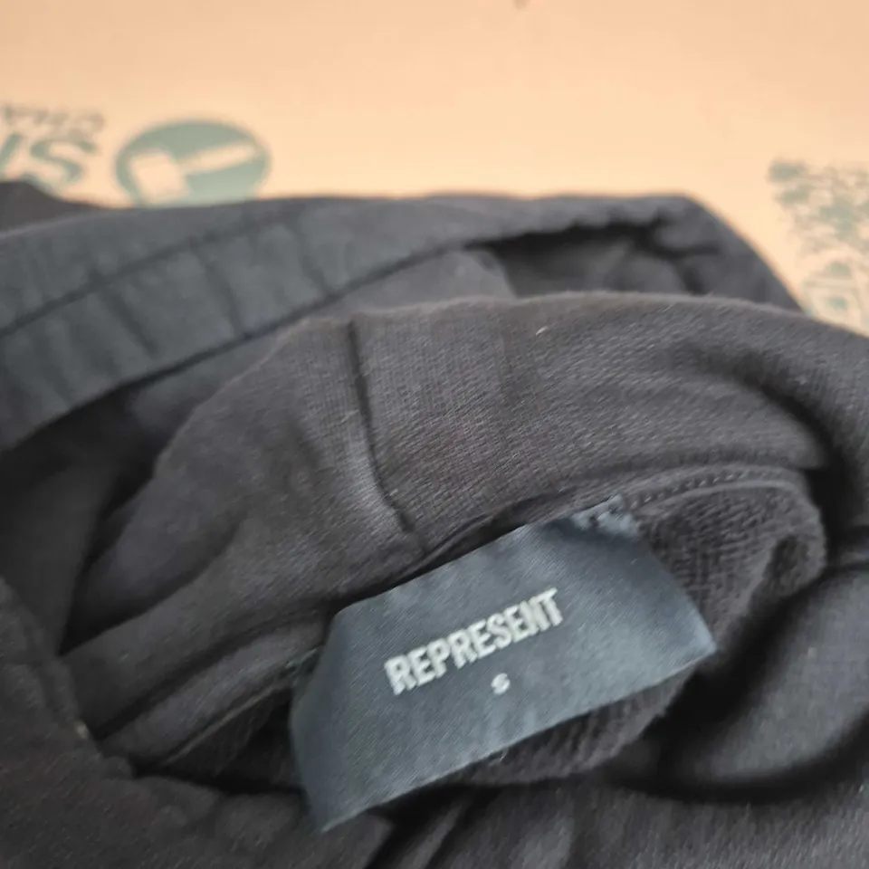 REPRESENT BLACK HOODIE – SIZE S