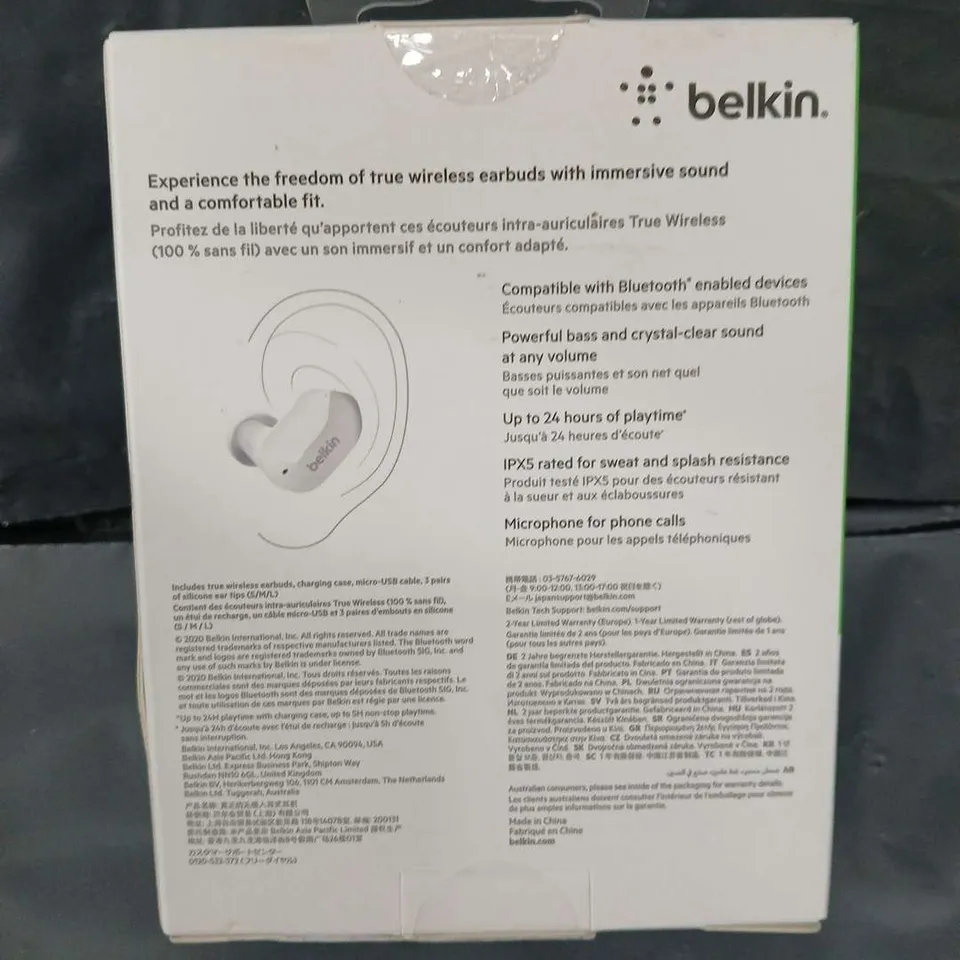 BOXED BELKIN TRUE WIRELESS EARBUDS