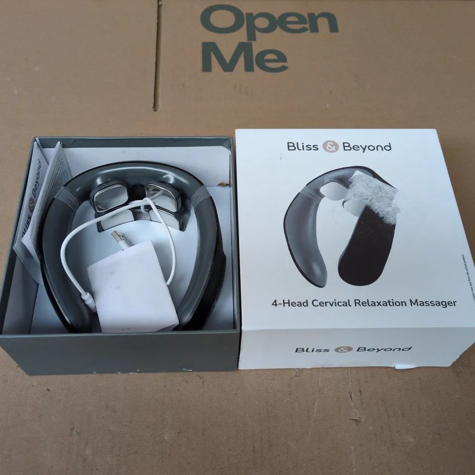BOXED BLISS & BEYOND 4-HEAD CERVICAL RELAXATION MASSAGER