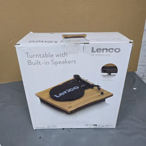 LENCO TURNTABLE WITH BUILT-IN SPEAKERS – LS-10WD (V2)