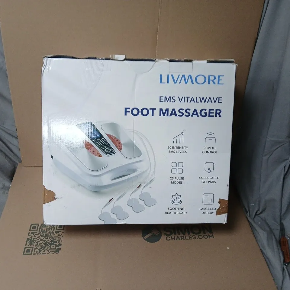 LIVMORE EMS VITALWAVE FOOT MASSAGER – BOXED