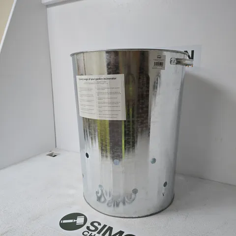 SIMPA 90 LITRE GALVANISED METAL INCINERATOR