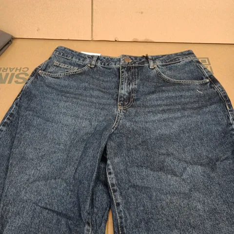 NEW LOOK DENIM JEANS – UK 16 SHORT, TAPERED WIDE LEG