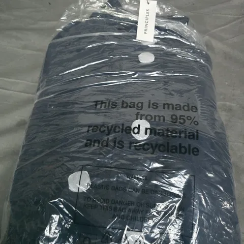 PRINCIPLES UTILITY FUNNEL NECK COAT, NAVY - UK 14