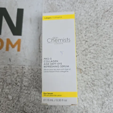 SKINCHEMISTS LONDON PRO-5 COLLAGEN AGE-DEFY EYE REFRESHING SERUM – EYE SERUM 15 ML