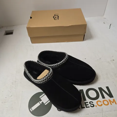 UGG TASMAN II WOMEN'S SLIPPERS – BLACK, UK 7 (EU 40) US 9