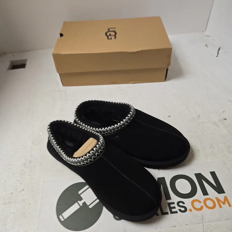 UGG TASMAN II WOMEN'S SLIPPERS – BLACK, UK 7 (EU 40) US 9