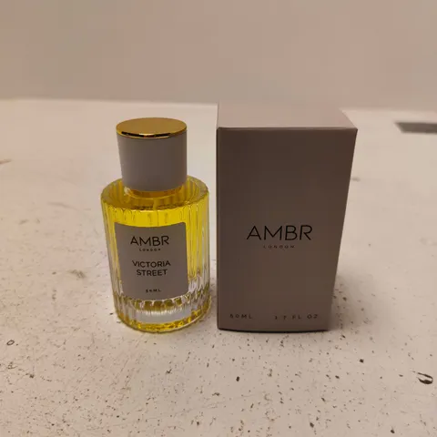 BOXED AMBER LONDON VICTORIA STREET EAU DE PARFUM - 50ML