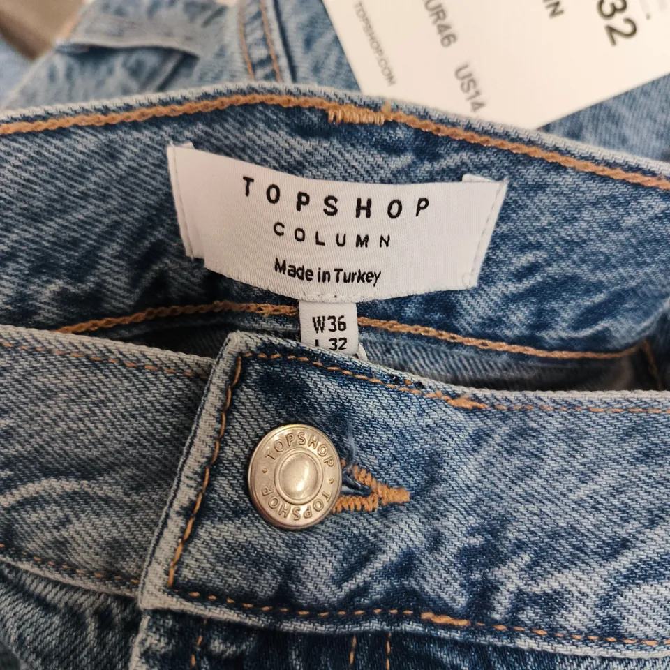 TOPSHOP COLUMN JEANS – WOMEN'S DENIM, W36 L32