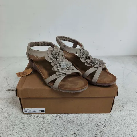JO & JOE BLOOMSBURY BEIGE SANDALS – UK 6
