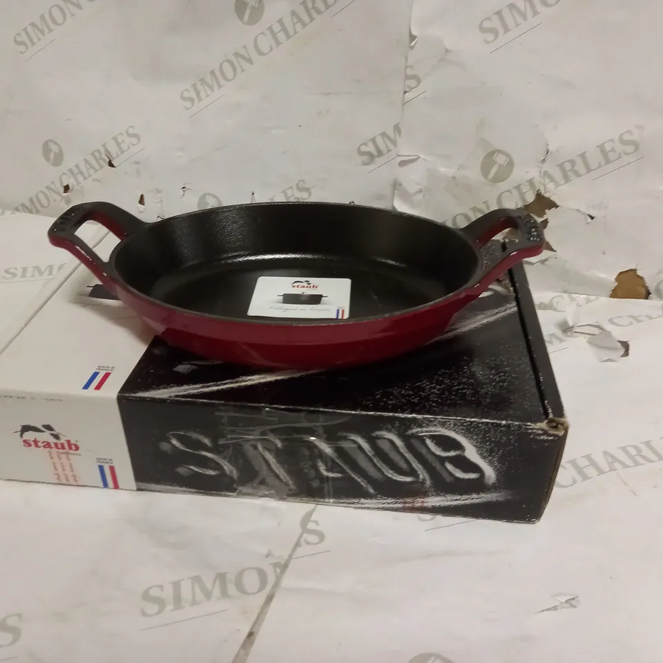 STAUB OVEN DISH OVAL 21CM CHERRY,RED