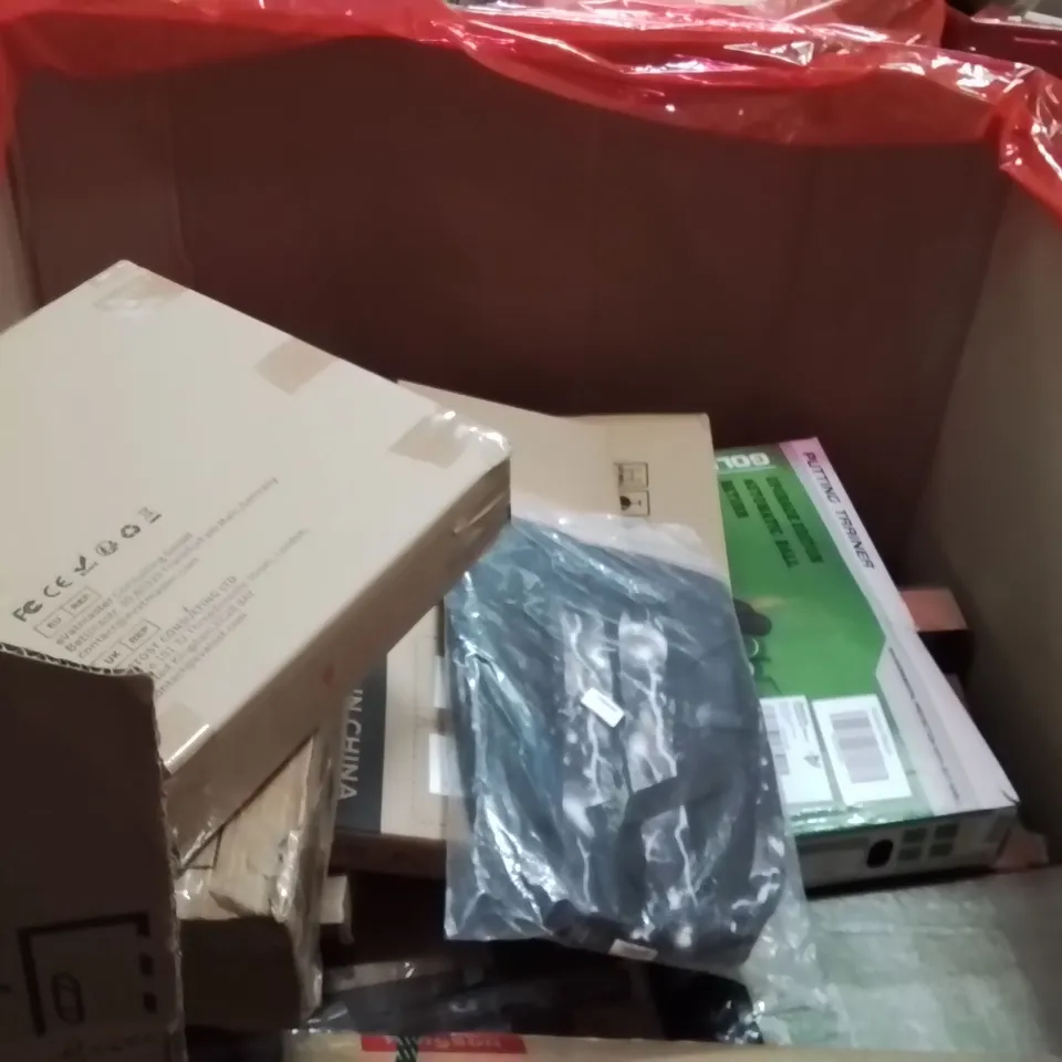 PALLET OF ASSORTED HOUSEHOLD GOODS AND PRODUCTS TO INCLUDE;ROLLER SKATES,CLOTHES RACK,LED LIGHT