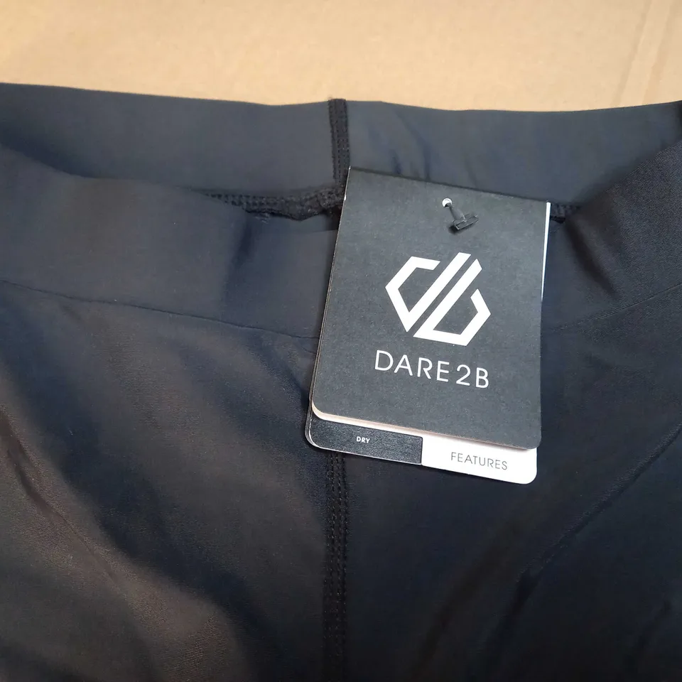 DARE2B BLACK PADDED CYCLING SHORTS - XL