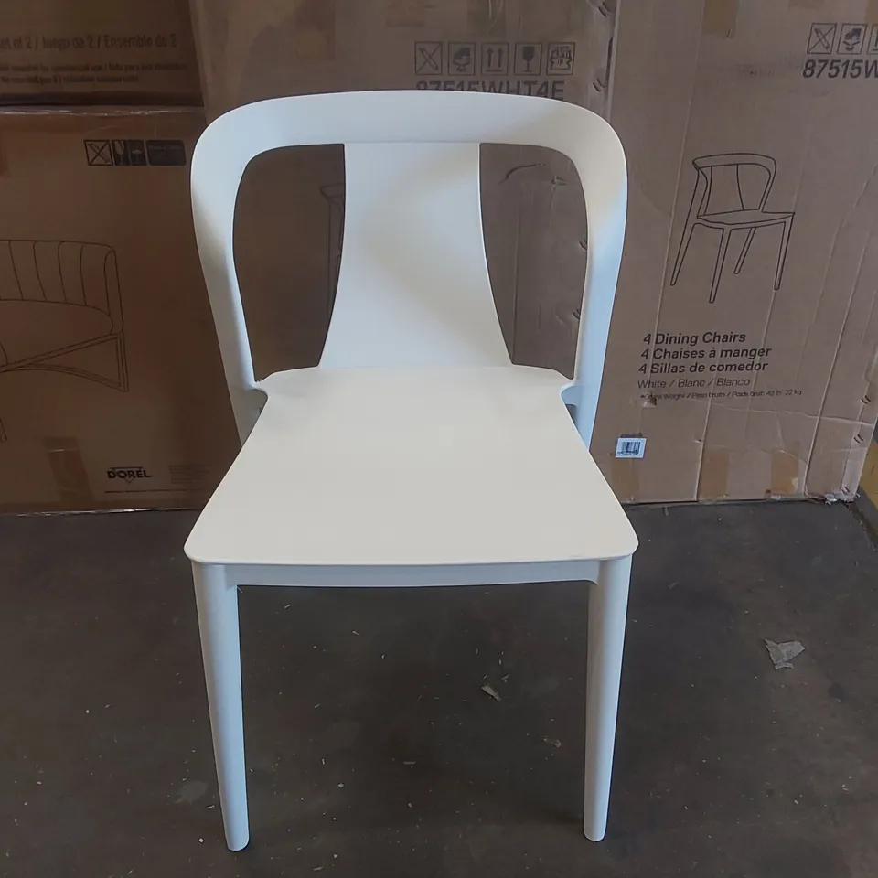 BOXED SET OF 4 DESIGNER DINING CHAIRS 