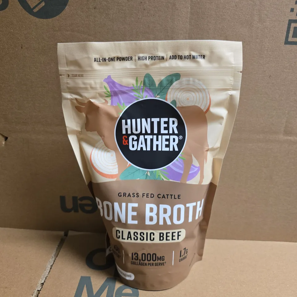 HUNTER & GATHER BONE BROTH CLASSIC BEEF (400G)