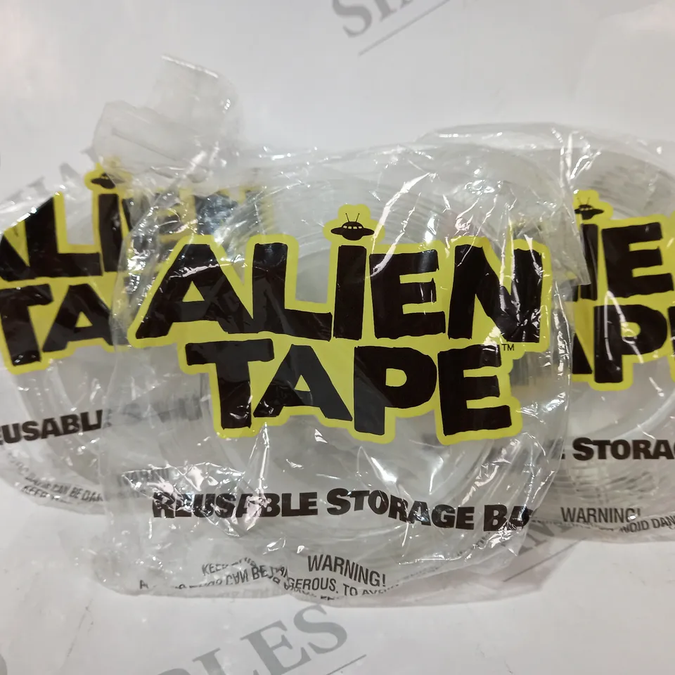 3 ROLLS OF ALIEN TAPE IN REUSABLE STORAGE BAGS