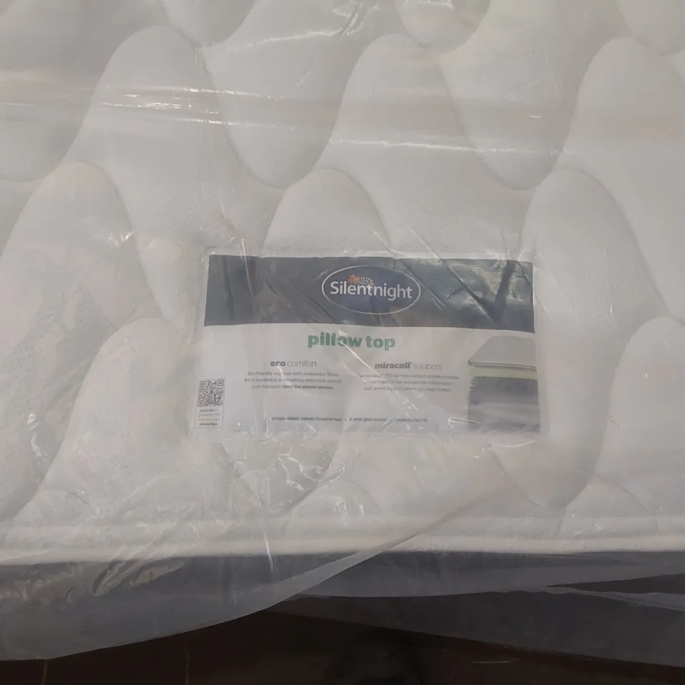 QUALITY BAGGED SILENTNIGHT PILLOW TOP 135CM DOUBLE MATTRESS