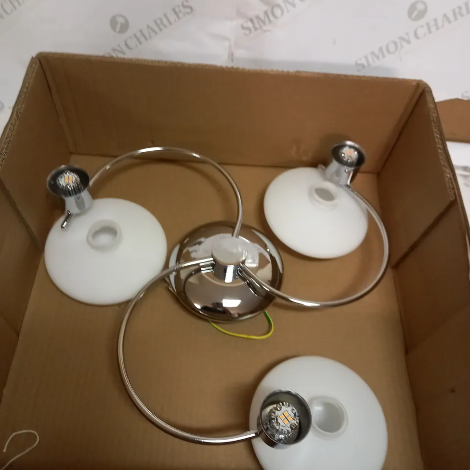 JOHN LEWIS TAMEO 3 LIGHT SEMI FLUSH