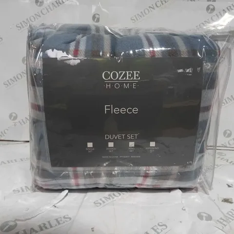COZEE HOME DUKE BEDDING IN BLUE - KING SIZE