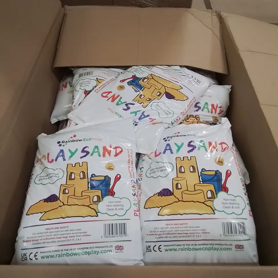 PALLET OF APPROXIMATELY 20 BAGS OF CHILDRENS PLAY SAND 