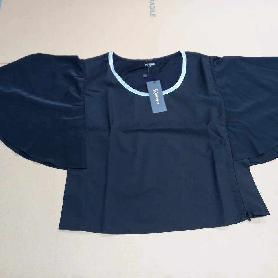 10 X KINTSUGI CROP TOPS BLACK & SPARKLY SIZES 8-14