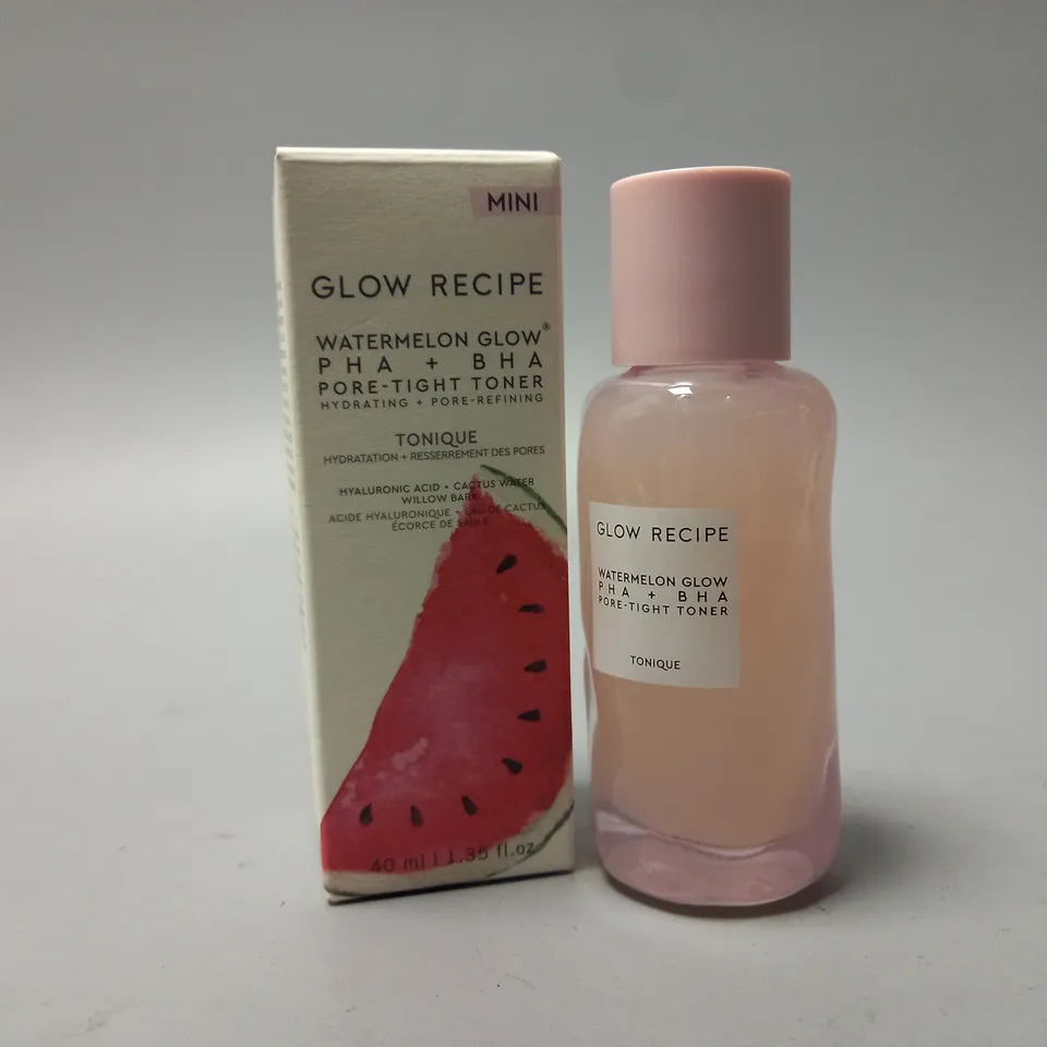 BOXED MINI GLOW RECIPE WATERMELON GLOW PHA + BHA PORE-TIGHT TONER (40ml)