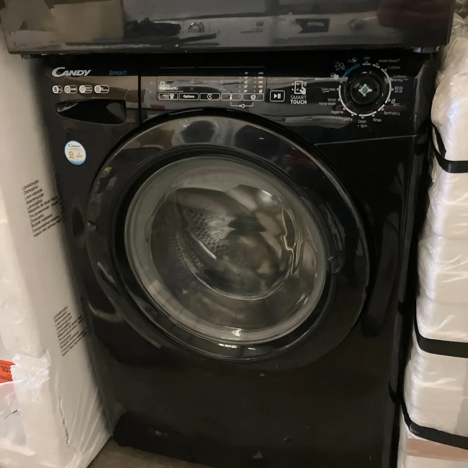 CANDY 8KG FREESTANDING WASHING MACHINE BLACK - UNPROCESSED RAW RETURN