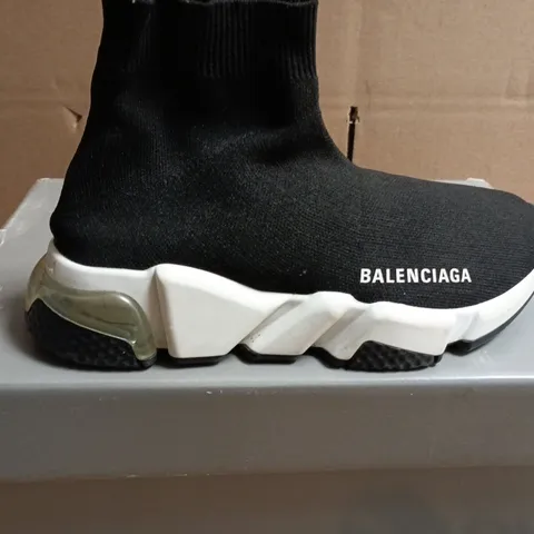 BOXED PAIR OF BALENCIAGA SPEED TRAINER SOCK SNEAKER – UK SIZE UNSPECIFIED
