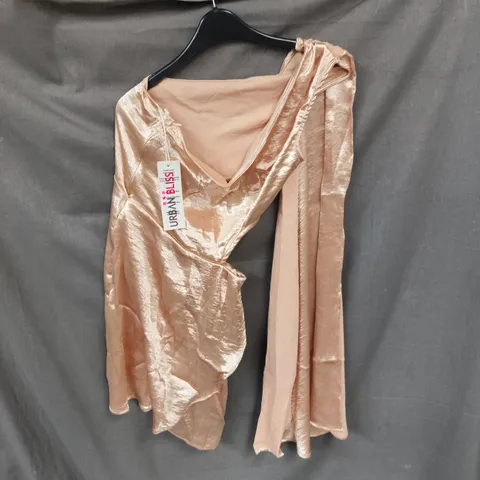 BOX OF APPROXIMATELY 50 URBAN BLISS CHAMPAGNE CAPE SLEEVE DRESS - SIZES 10 / 12 