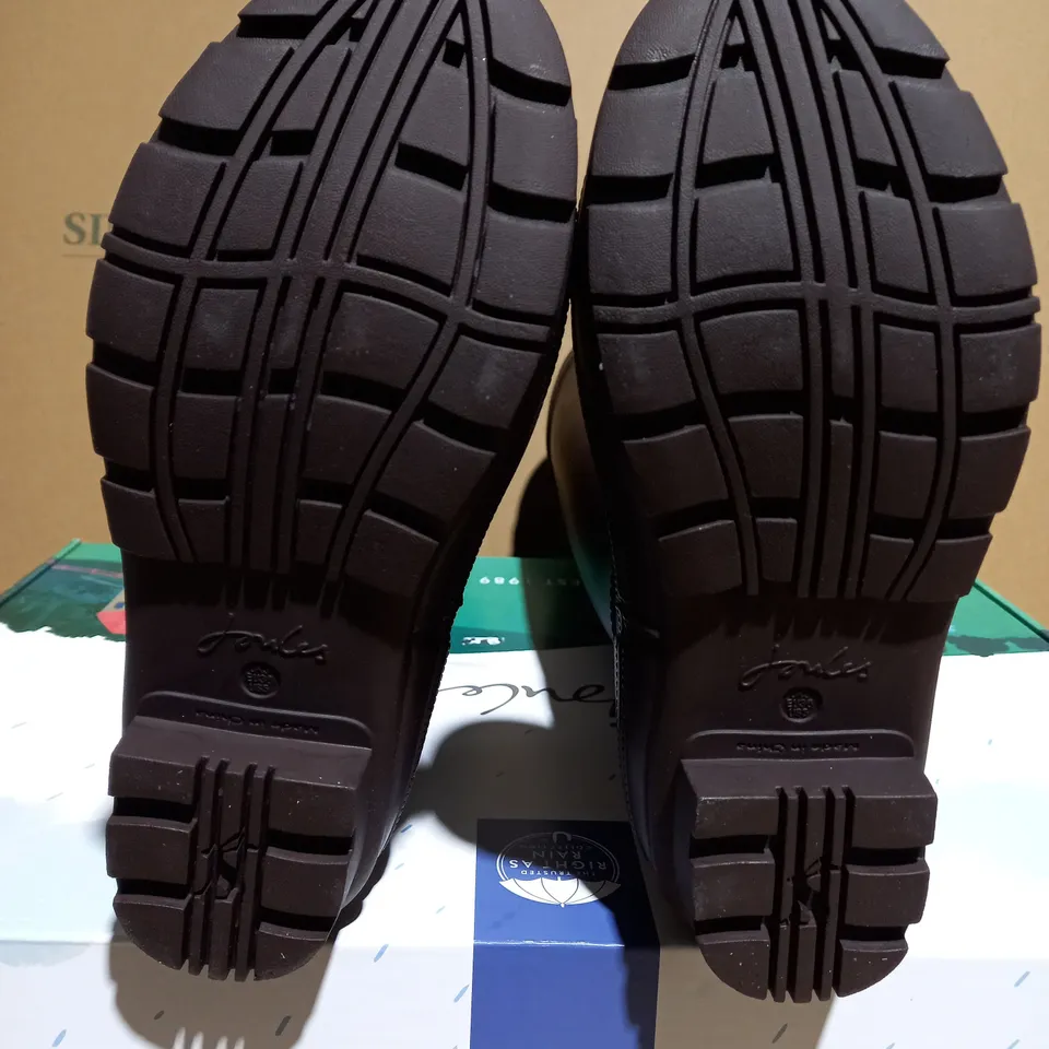 JOULES 210997 COLLETTE DARK BROWN WELLIES - SIZE 3