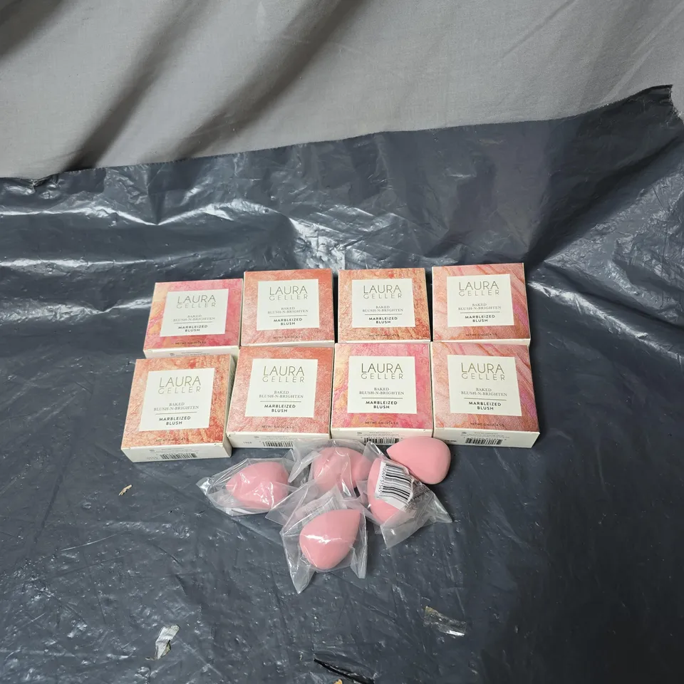 8 X LAURA GELLER MARBLEIZED BLUSH 4.5G UNBOXED