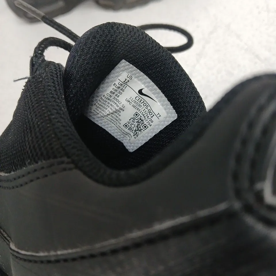 NIKE AIR-MAX BLACK SNEAKERS, UK 11 (US 12) – MEN'S SHOES
