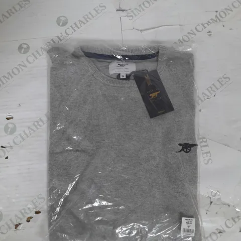 ARSENEL 1886 COTTON JUMPER IN GREY SIZE 2XL