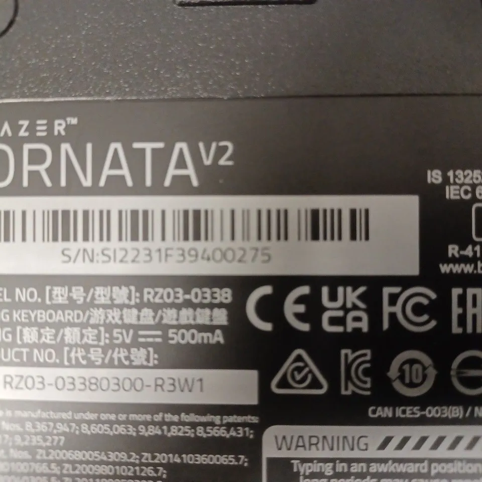 RAZER ORNATA V2 - GAMING KEYBOARD