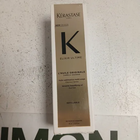 KÉRASTASE ELIXIR ULTIME REFILLABLE HAIR OIL – 75ML REFILL (BOXED)