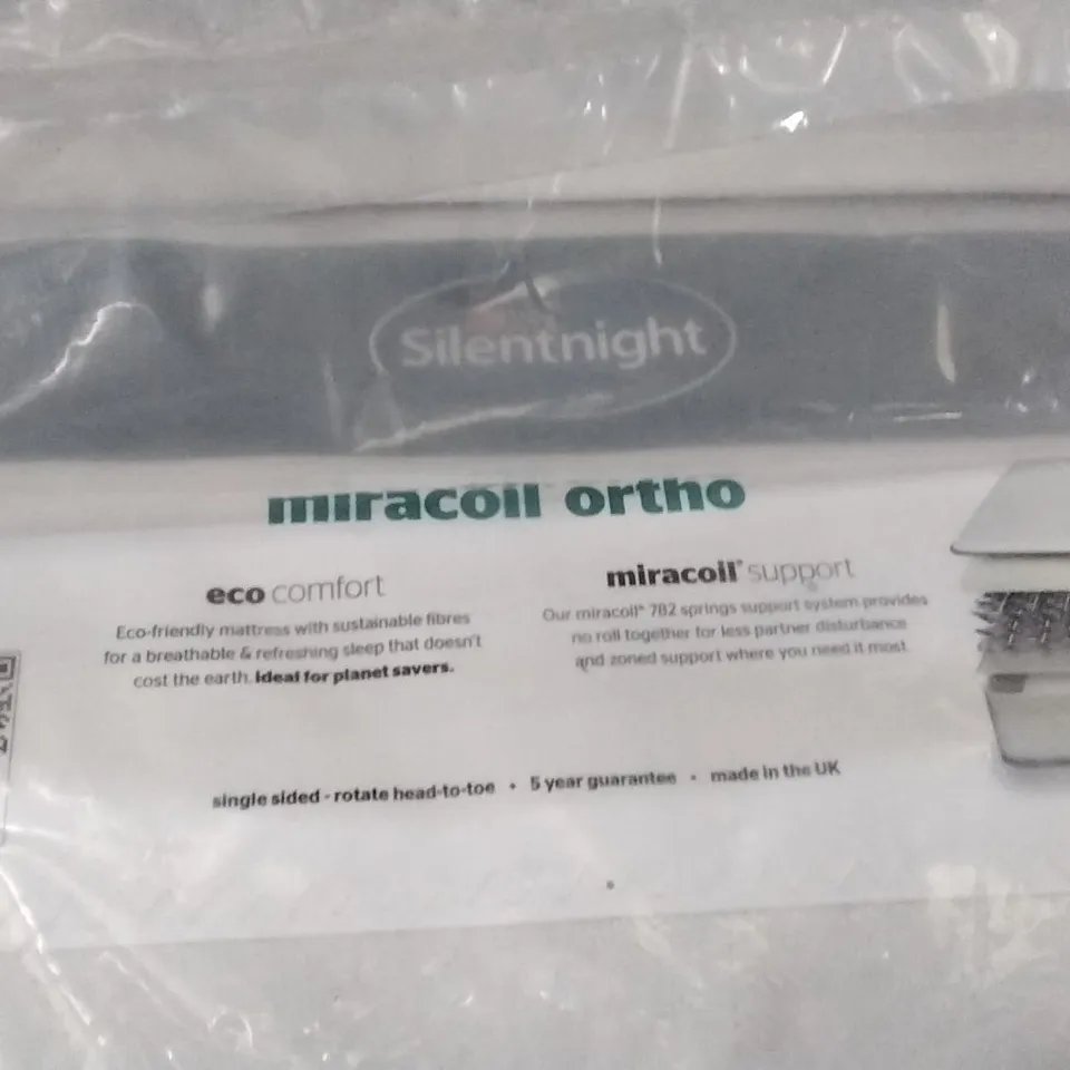 QUALITY BAGGED SILENTNIGHT ECO COMFORT MICROCOIL ORTHO 5FT MATTRESS