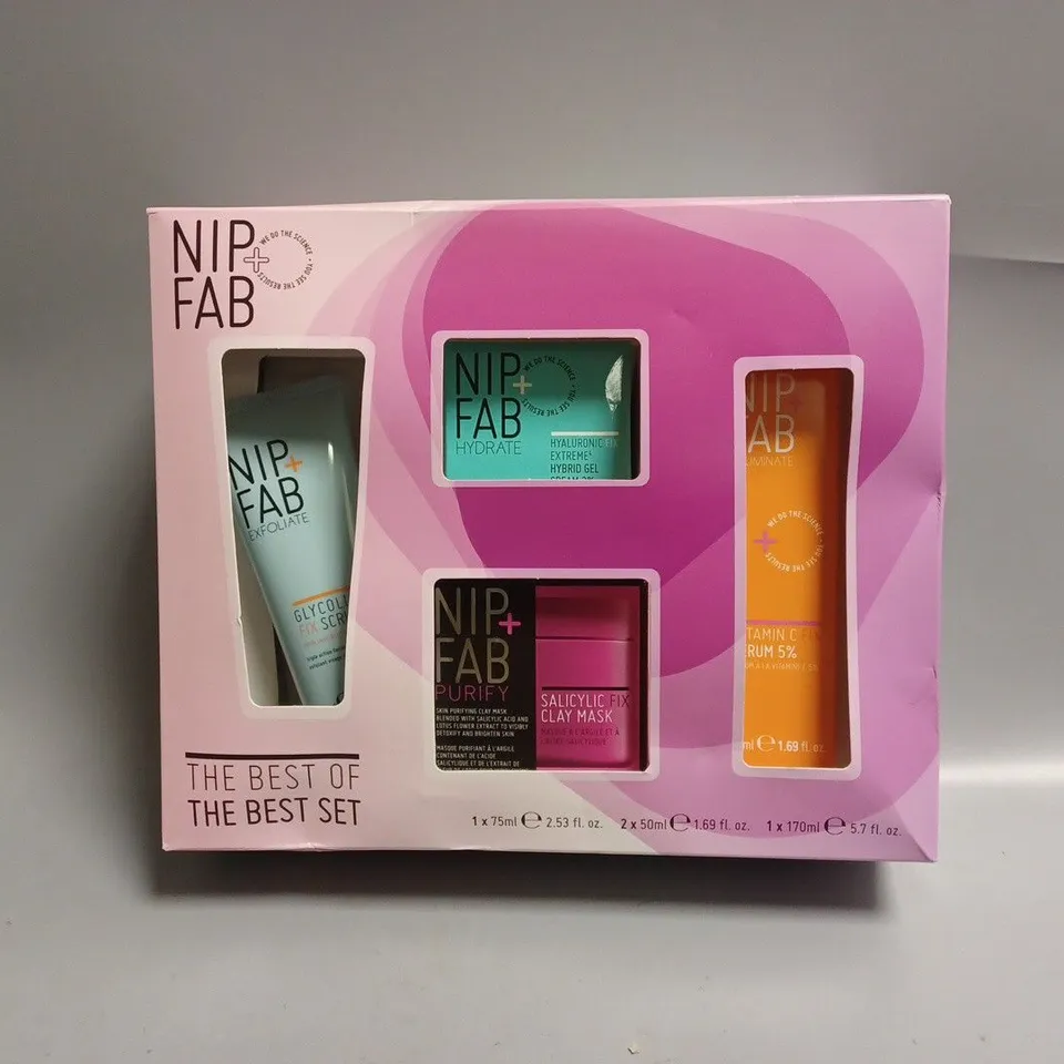 BOXED NIP + FAB BEST OF THE BEST GIFT SET